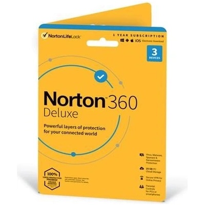 Norton 360 DELUXE 25GB + VPN 1 lic. 3 lic. 2 roky (21435446)