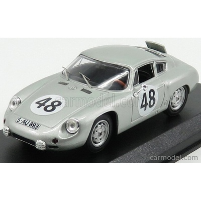 Carrera Best model Porsche 356b Abarth N 48 7th 12h Sebring 1962 Gurney Holbert Silver 1:43