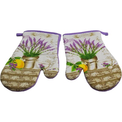 Rukavice kuchyňské sada 2ks Lavenda