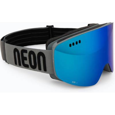 Neon Скиорска маска Neon Light anthracite/mirror blue