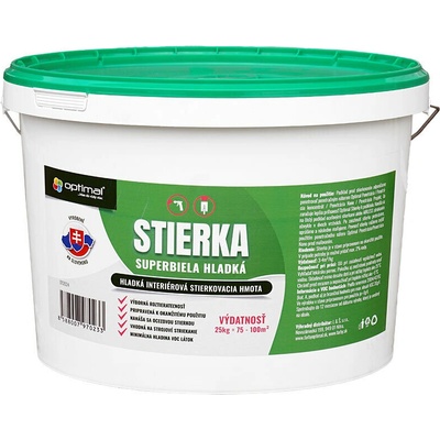 Optimal Stierka 25kg - hladká stierková hmota