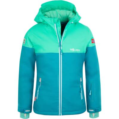 TROLLKIDS Детско ски яке Trollkids Girl's Hallingdal Jacket Winter jacket - Light Petrol / Dark Mint / White - размер 92 (EU) (703-2533-0111)
