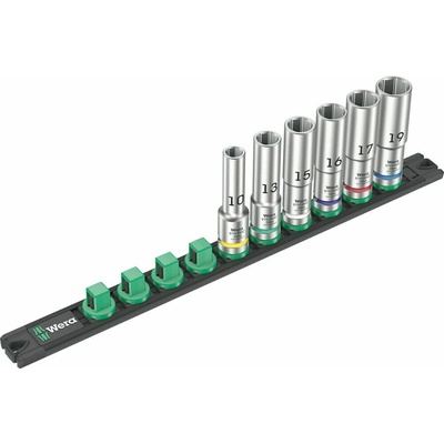 WERA Sada nástrčných kľúčov 1/2" na magnetickej lište, 6 dielna