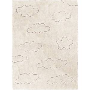 Lorena Canals Кремав ръчно изработен памучен детски килим подходящ за пране 90x130 cm Clouds - Lorena Canals (C-RUC-CLO-XS)