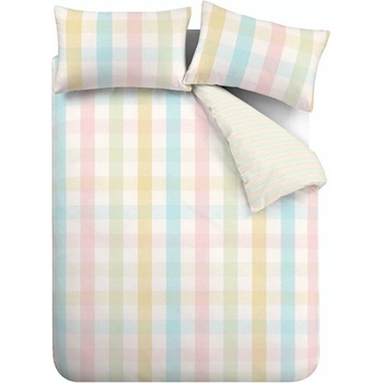 Catherine Lansfield Двойно удължено спално бельо 230x220 cm Spring Check - Catherine Lansfield (BD/59760/W/KQS/PAT)