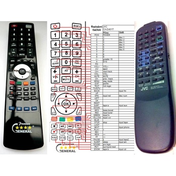 GENERAL JVC CA-D401T - съвместимо дистанционно управление на марката General (CA-D401T)