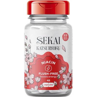 Sekai Katsuryoku Niacin Flush-Free, 48 капсули, Sekai Katsuryoku (7214-00)