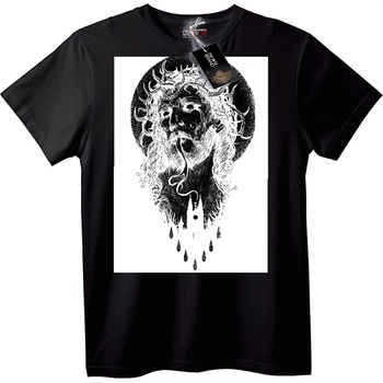 NOONEBRAND Тениска Викингски бог - 2XL, Black