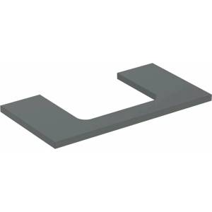 Geberit Плот за мивка Geberit One с изрез в средата, матова лава 90 см (505.283.00.3)