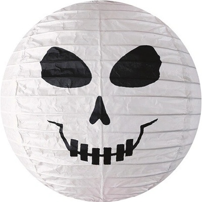 Lampion lebka na zavěšení 25 cm