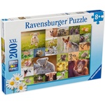 Ravensburger Пъзел Ravensburger от 200 XXL части - Сладки бебета животни (13353) - baby
