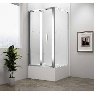 POLYSAN Deep - Душ ъгъл 100x75 см, L/R вариант, прозрачно стъкло/хром MD1910MD3116 (MD1910MD3116)