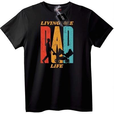 NOONEBRAND Тениска Животът на татко - XS, White