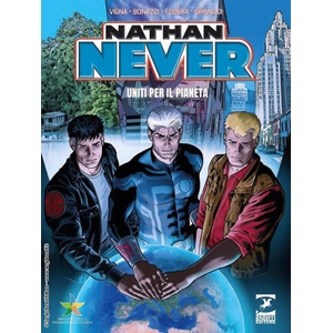 Nathan Never. Uniti per il pianeta | Bepi Vigna, Germano Bonazzi, Fabio Grimaldi, Marco Foderà (2022)