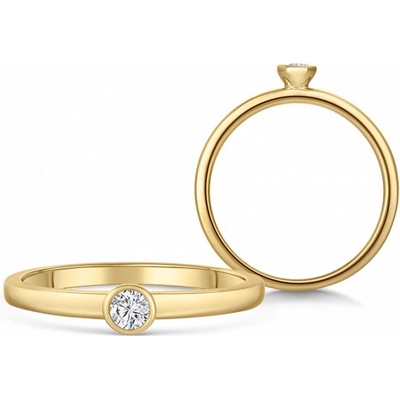 Sofia Diamonds zlatý zásnubní prsten s diamantem BDRB00075YG