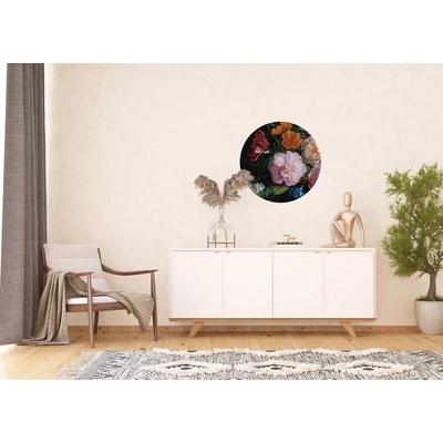 AG Design CR3228 Samolepicí vliesová fototapeta Barevné květy, rozměry 70 x 70 cm