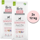 Brit Care Sustainable Sensitive Insect & Fish 2 x 12 kg
