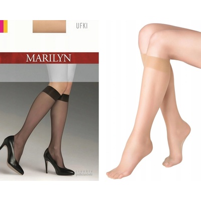 Marilyn Tenké podkolienky Ufki 2 páry visone