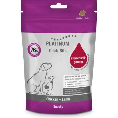 Platinum Natural Click Bits Chicken & Lamb 150 g