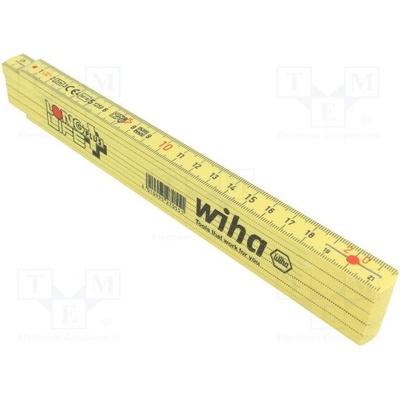 WIHA 27055 Skládací metr; Dl:2m; Šíř:15mm; Barva: žlutá