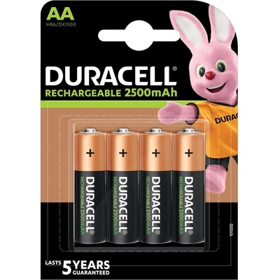 Duracell Rechargeable 2500mAh 4 ks AA 42402