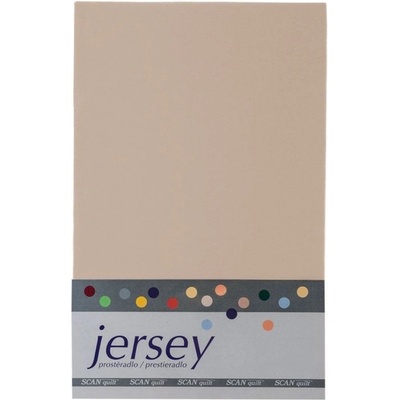 SCANquilt Prestieradlo jersey piesková 120x200