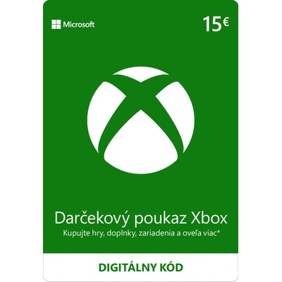 Microsoft Xbox Live darčeková karta 15 €