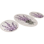 Foutastic Лилави-бежови килими за баня в комплект от 3 бр. 60x100 cm Lavender - Foutastic (359CHL3240)