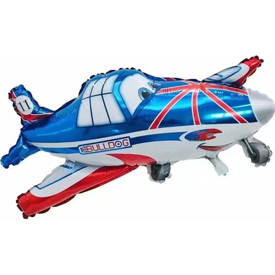 Fóliový balónik Lietadlo modré 81 cm