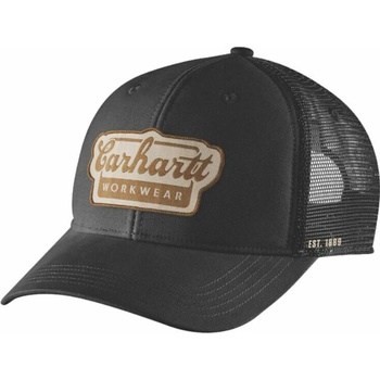 CARHARTT Twill Mesh-Back Script Patch cap black