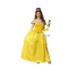 BigBuy Carnival Маскировъчен костюм за възрастни Принцеса Златен Размер xl
