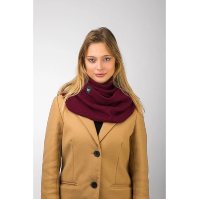 VFstyle pletená šála Elegant vínová