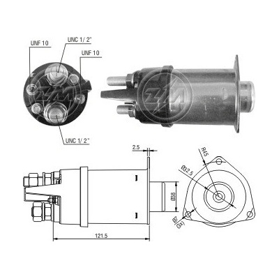 Spínač startéru 10478832 Delco D918A