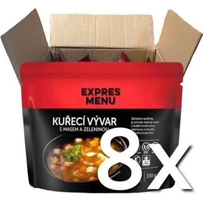 Expres Menu Kurací vývar s mäsom a zeleninou 8 x 330 g