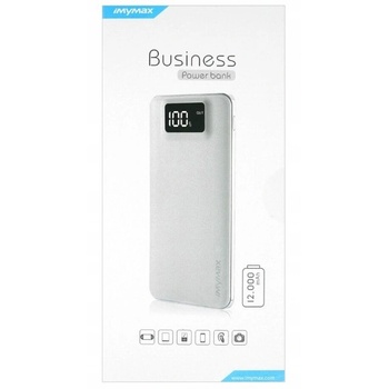 MyMax MM-PB/009 Power Bank 12000 mAh LCD дисплей бял (6970280760076)