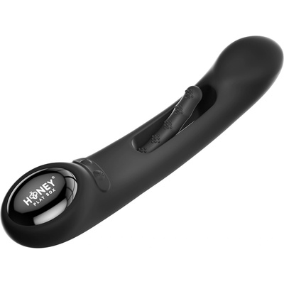 HoneyPlayBox Tempo Pressure Sensing App-Controlled Kinky Finger Tapping G-spot Vibrator Black
