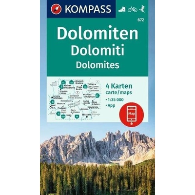 672 Dolomity 1: 35 000 KOMPASS