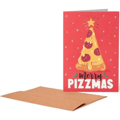 Vánoční přání Legami Christmas Greeting Cards - 11,5X17 - Pizza