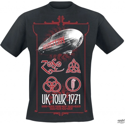 NNM metal tričko Led Zeppelin UK Tour 1971 čierne