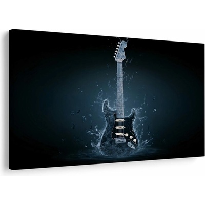 Obraz elektrická gitara v modrej