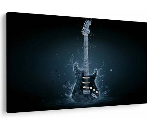 Obraz elektrická gitara v modrej