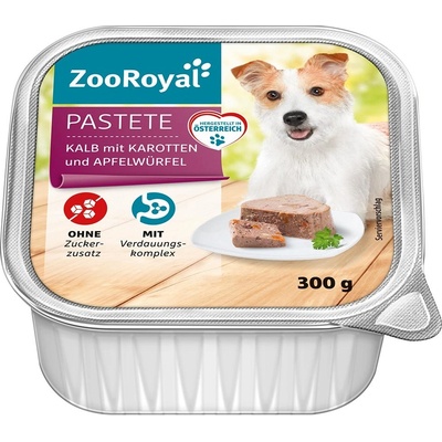 ZooRoyal Adult Dog telecí s karotkou a jablkem 9 x 300 g