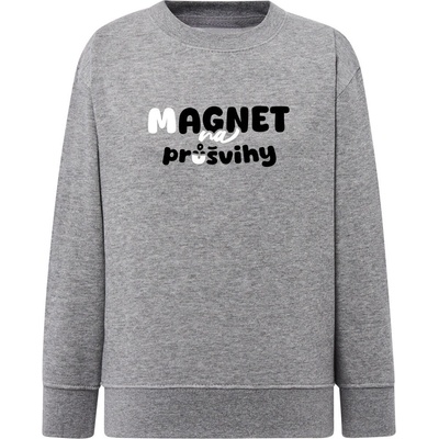 Dětská chlapecká mikina Classic Magnet na Průšvihy šedá