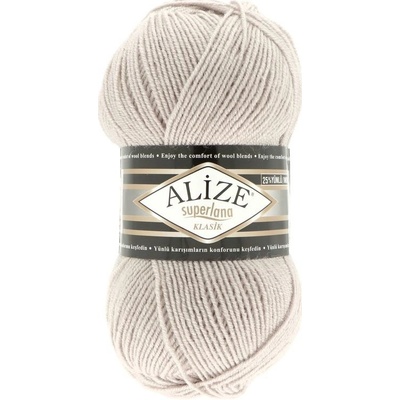 Alize Superlana Klasik 652 sivo hnedá