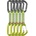 Ocún Комплект примки OCÚN Hawk QD Combi PA 10cm 5-Pack green