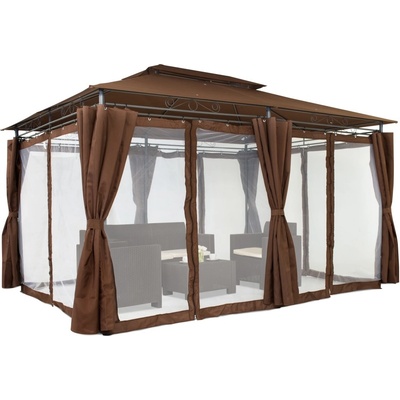 Garden Point Ibiza 3x4m hnedá s moskytiérou
