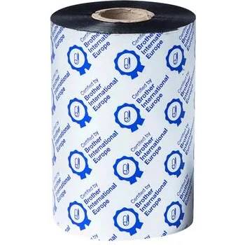 Brother BWS-1D450-110 Standard Wax Thermal Transfer Black Ink Ribbon, 110mm x 450m (multi 8) (BWS1D450110)