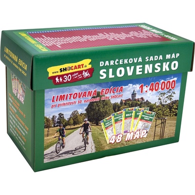 Darčeková sada máp Slovensko 1:40 000