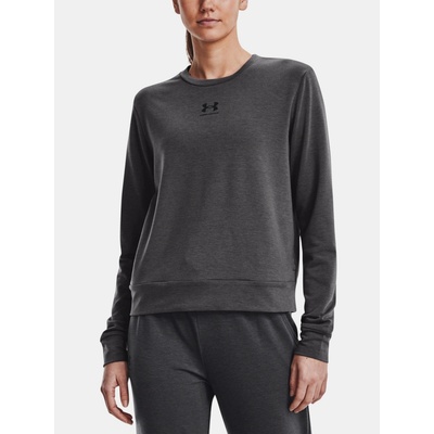 Under Armour Rival Terry Taped Crew šedá