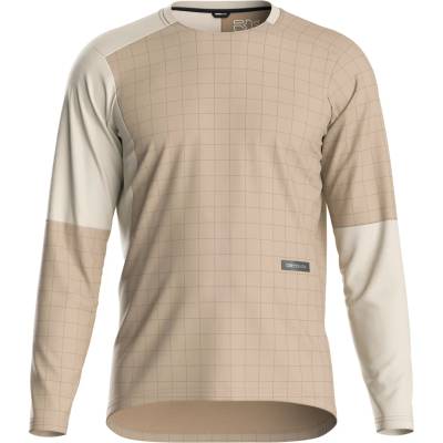 Ortovox Мъжка фланелка с дълъг ръкав за колоездене Ortovox Sequence Trail Jersey L/S Cycling jersey - Dark Linen - размер XL (056-4088-0314)